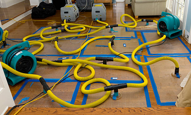 Professional Crawl Space Water Removal technician working in Ames, TX